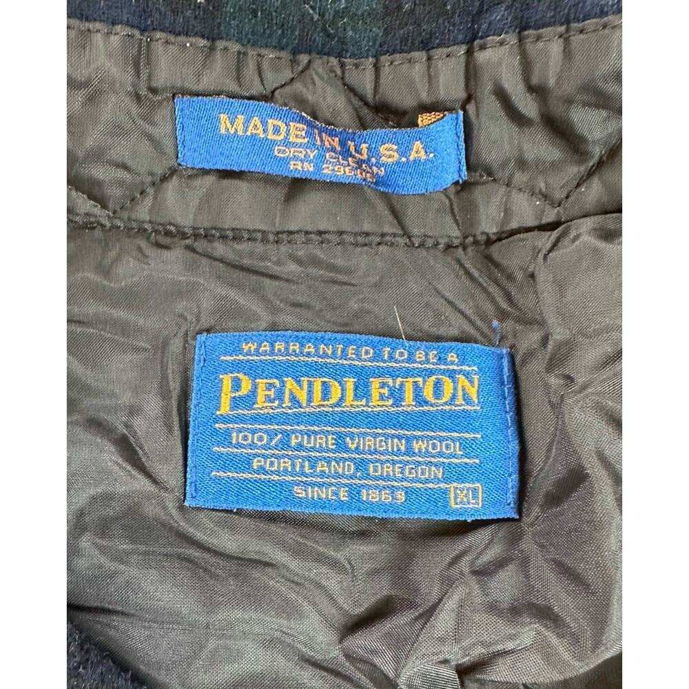 Pendleton Vintage Wool Elbow Patch Button Up Shir… - image 3